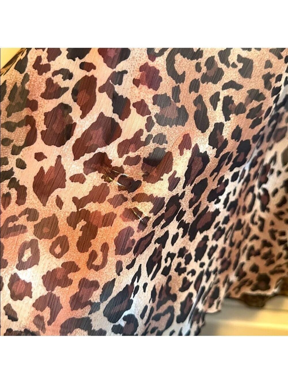 Marie Melili leopard swim cover-up size large - Picture 7 of 7